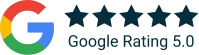 5 star Google Rating of landing pages io